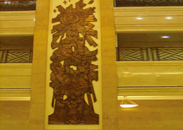 非洲科特迪瓦議員大廈雕塑——銅雕