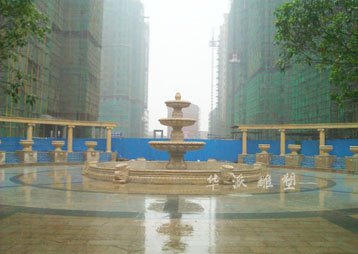 湖南湘潭：花缽、噴泉制作